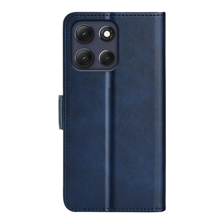 For Motorola Moto G86 5G Dual-side Magnetic Buckle Horizontal Flip Leather Phone Case