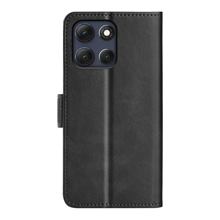 For Motorola Moto G86 Power Dual-side Magnetic Buckle Horizontal Flip Leather Phone Case