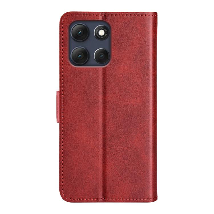 For Motorola Moto G86 Power Dual-side Magnetic Buckle Horizontal Flip Leather Phone Case