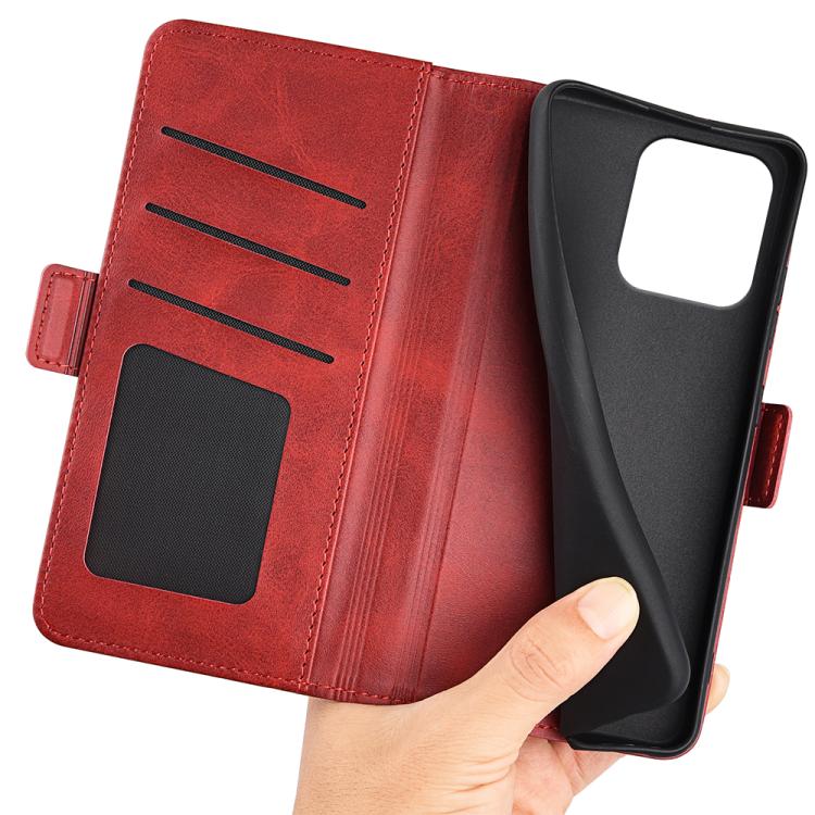 For Motorola Moto G86 Power Dual-side Magnetic Buckle Horizontal Flip Leather Phone Case