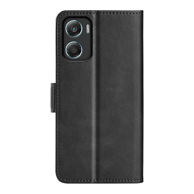 For Motorola Moto G06 4G Dual-side Magnetic Buckle Horizontal Flip Leather Phone Case