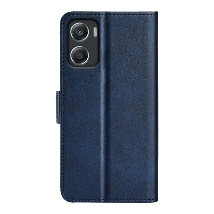 For Motorola Moto G06 4G Dual-side Magnetic Buckle Horizontal Flip Leather Phone Case