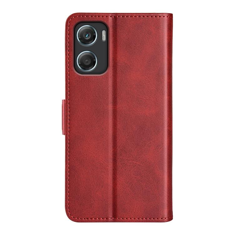 For Motorola Moto G06 4G Dual-side Magnetic Buckle Horizontal Flip Leather Phone Case