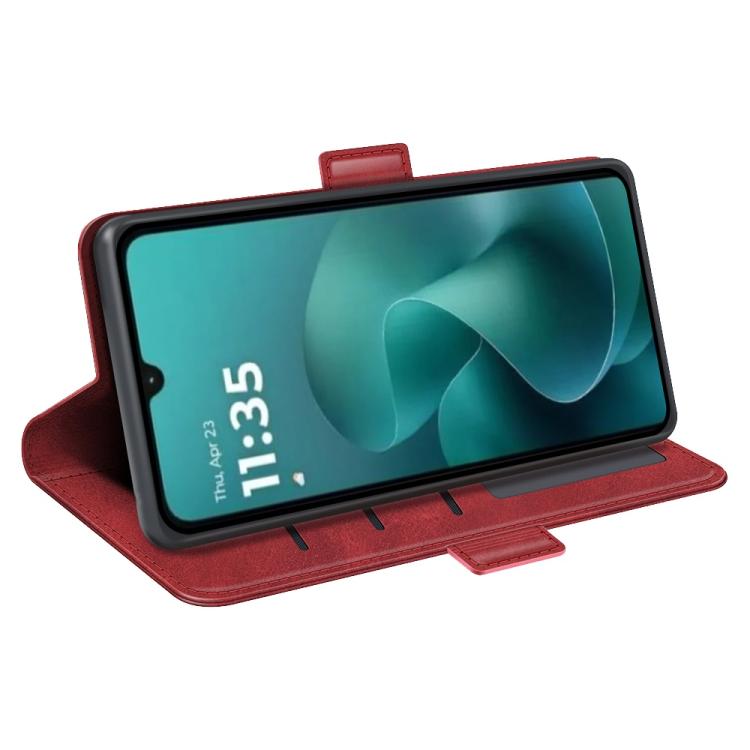 For Motorola Moto G06 4G Dual-side Magnetic Buckle Horizontal Flip Leather Phone Case