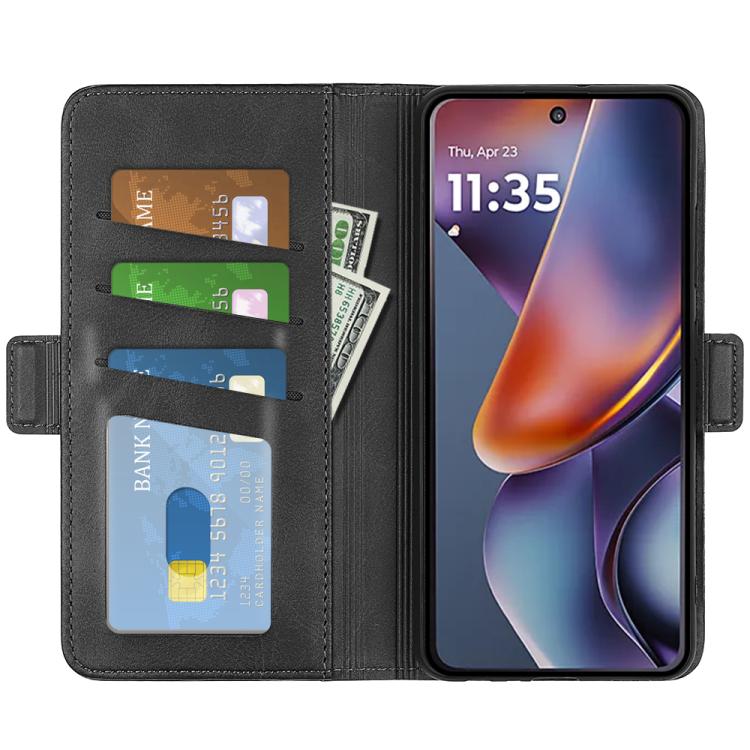 For Motorola Moto G 5G 2026 Dual-side Magnetic Buckle Horizontal Flip Leather Phone Case