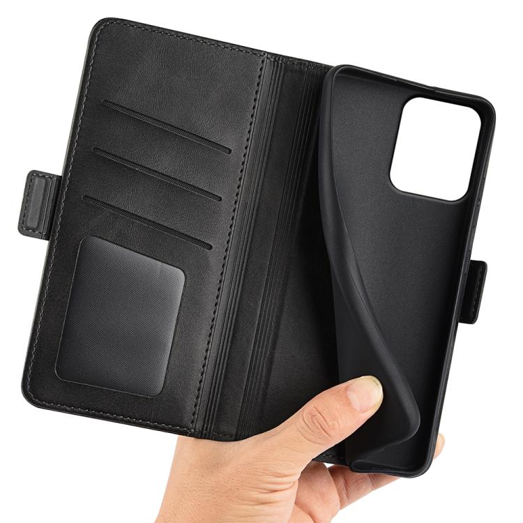 For Motorola Moto G 5G 2026 Dual-side Magnetic Buckle Horizontal Flip Leather Phone Case
