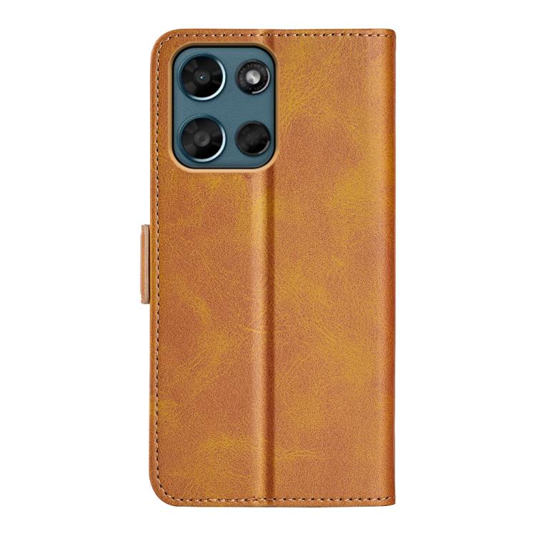 For Motorola Moto G 5G 2026 Dual-side Magnetic Buckle Horizontal Flip Leather Phone Case