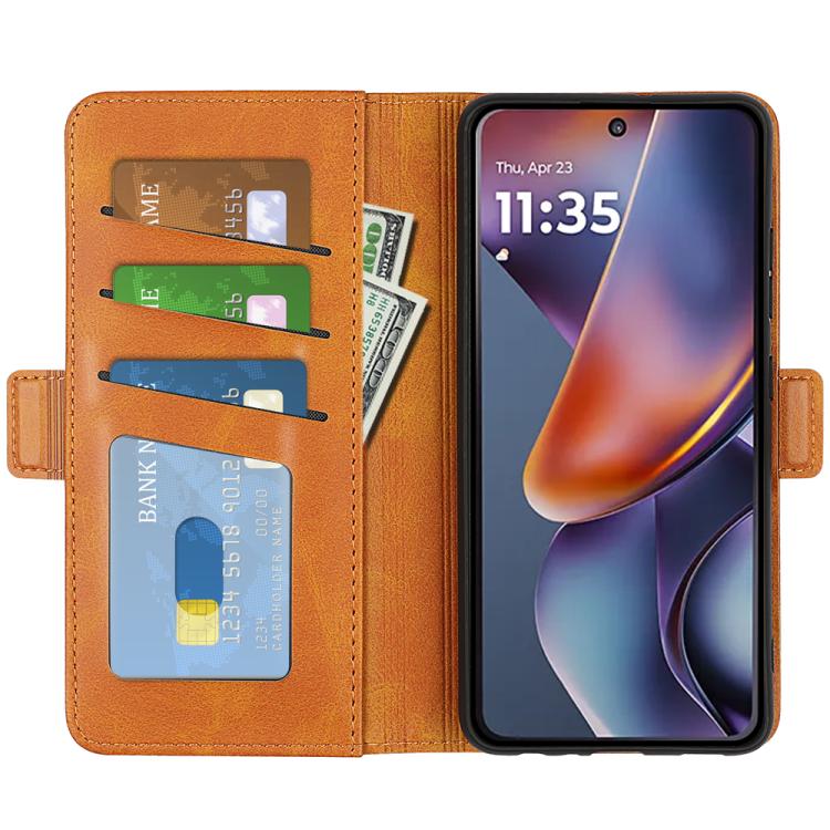 For Motorola Moto G 5G 2026 Dual-side Magnetic Buckle Horizontal Flip Leather Phone Case