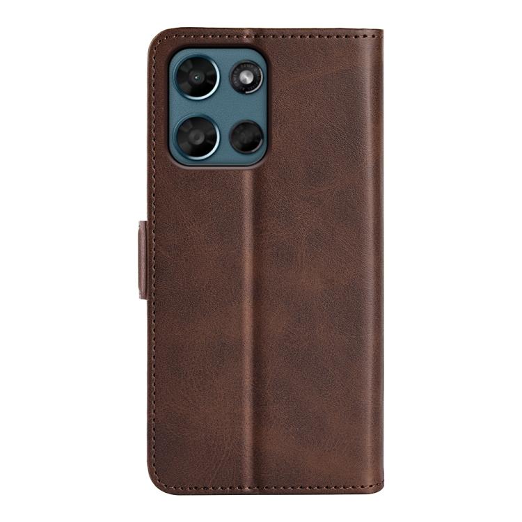 For Motorola Moto G 5G 2026 Dual-side Magnetic Buckle Horizontal Flip Leather Phone Case