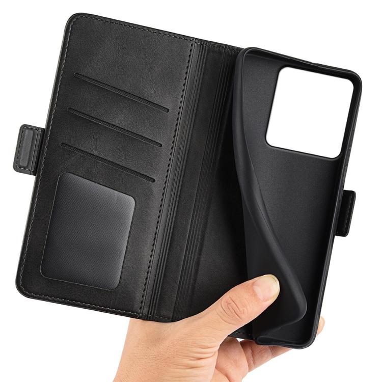 For Motorola Signature 5G Dual-side Magnetic Buckle Horizontal Flip Leather Phone Case