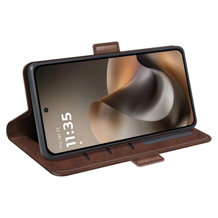 For Motorola Moto G77 / G67 5G Dual-side Magnetic Buckle Horizontal Flip Leather Phone Case