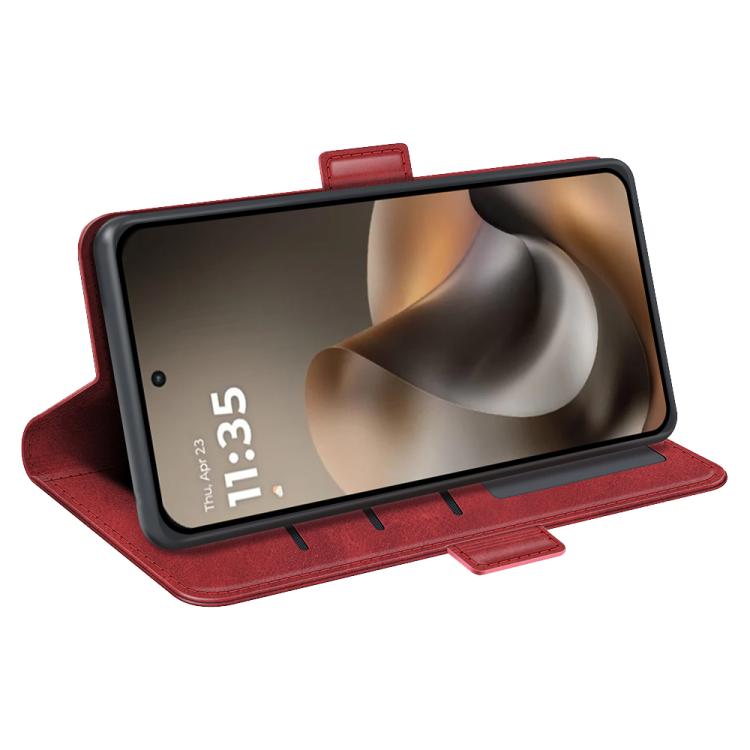 For Motorola Moto G77 / G67 5G Dual-side Magnetic Buckle Horizontal Flip Leather Phone Case