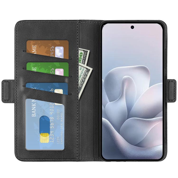 For Motorola Edge 70 Fusion 5G Dual-side Magnetic Buckle Horizontal Flip Leather Phone Case