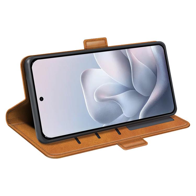 For Motorola Edge 70 Fusion 5G Dual-side Magnetic Buckle Horizontal Flip Leather Phone Case