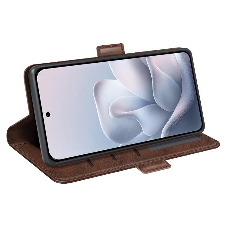 For Motorola Edge 70 Fusion 5G Dual-side Magnetic Buckle Horizontal Flip Leather Phone Case