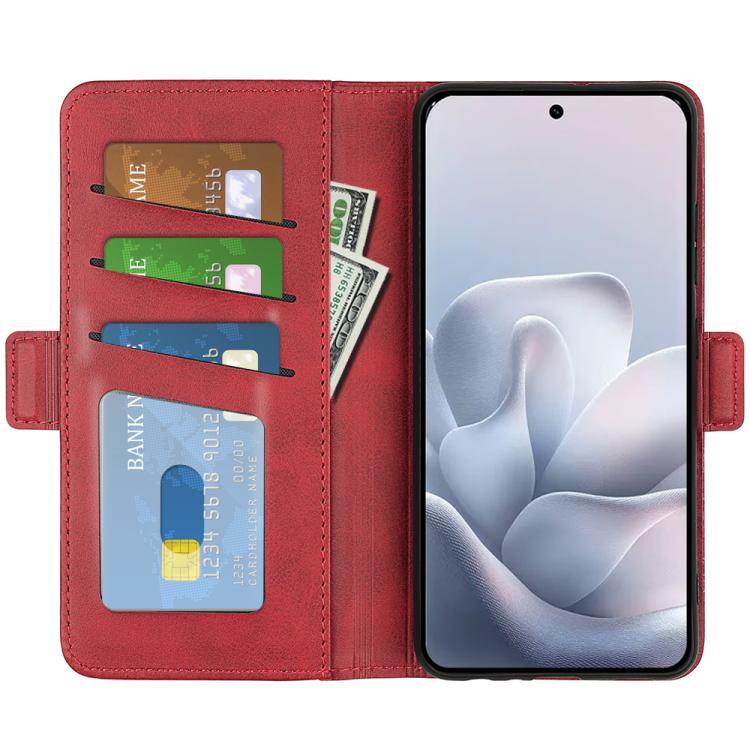 For Motorola Edge 70 Fusion 5G Dual-side Magnetic Buckle Horizontal Flip Leather Phone Case