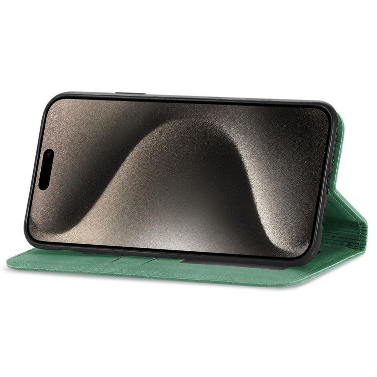 For iPhone 16 Pro Max Retro Skin Feel Magnetic Leather Phone Case