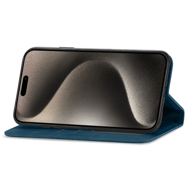 For iPhone 16 Pro Max Retro Skin Feel Magnetic Leather Phone Case