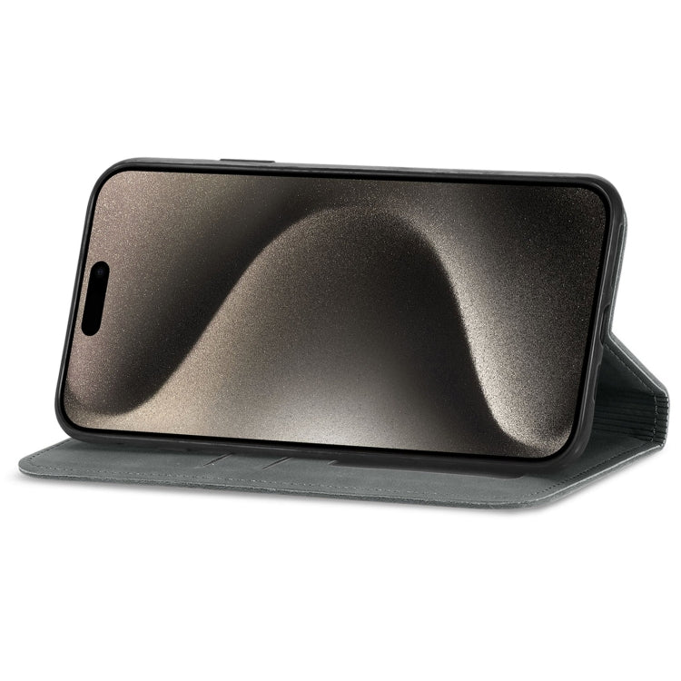 For iPhone 16 Pro Retro Skin Feel Magnetic Leather Phone Case