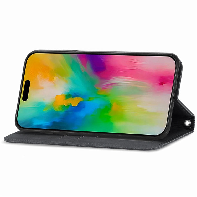 For iPhone 16 Retro Skin Feel Magnetic Leather Phone Case