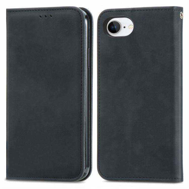 For iPhone 17e / 16e Retro Skin Feel Magnetic Leather Phone Case