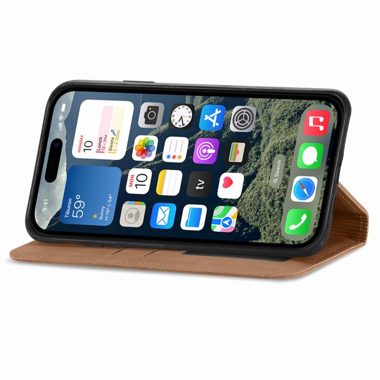 For iPhone 17e / 16e Retro Skin Feel Magnetic Leather Phone Case