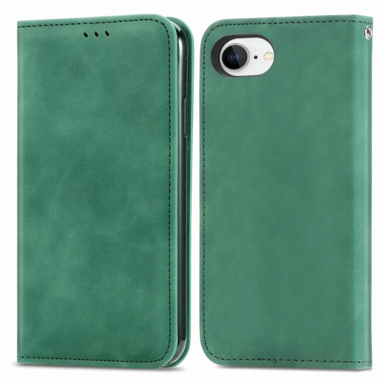 For iPhone 17e / 16e Retro Skin Feel Magnetic Leather Phone Case