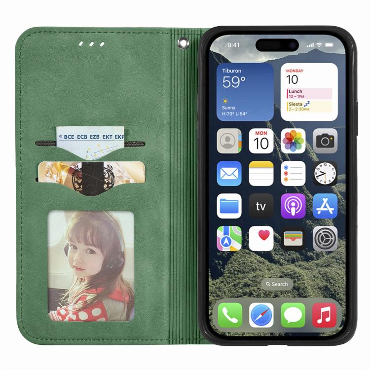 For iPhone 17e / 16e Retro Skin Feel Magnetic Leather Phone Case