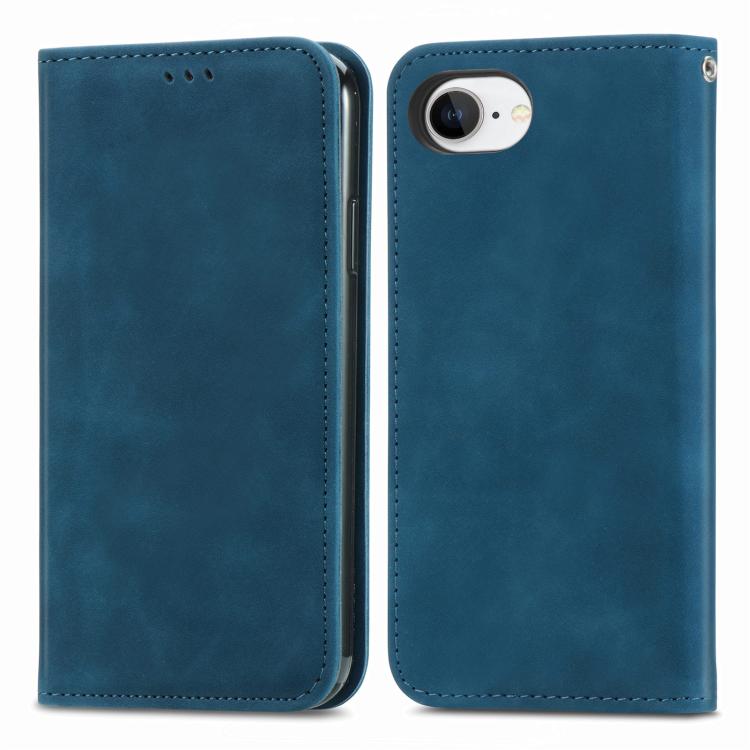 For iPhone 17e / 16e Retro Skin Feel Magnetic Leather Phone Case