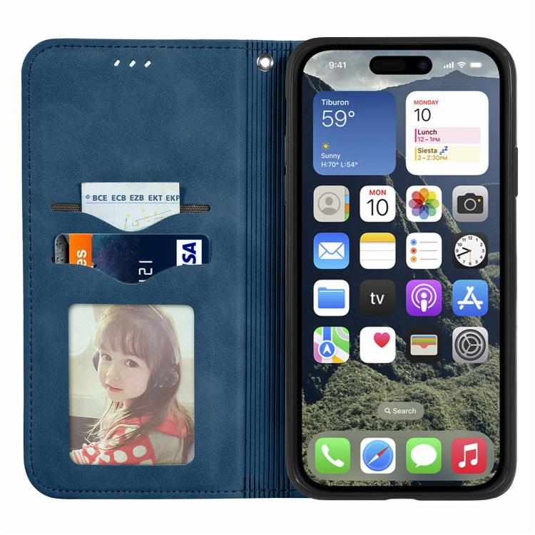 For iPhone 17e / 16e Retro Skin Feel Magnetic Leather Phone Case