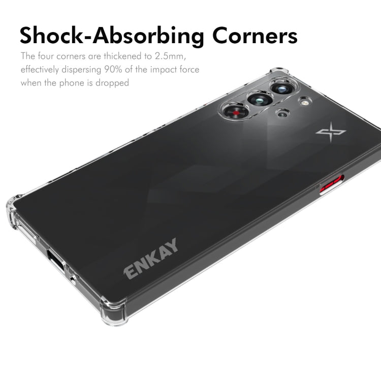 For ZTE Nubia RedMagic 10 Pro ENKAY Hat-Prince Transparent TPU Shockproof Phone Case