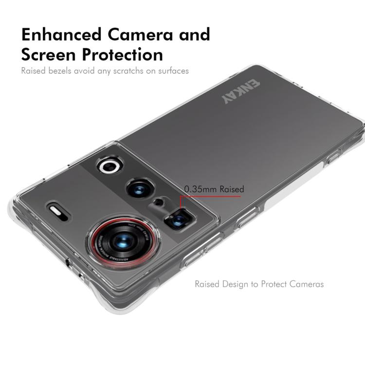 For ZTE Nubia Z70 Ultra 5G ENKAY Hat-Prince Transparent TPU Shockproof Phone Case