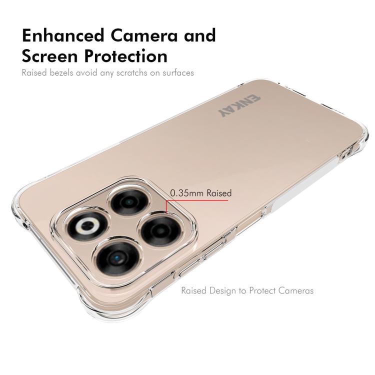 For ZTE Axon 70 4G Global ENKAY Hat-Prince Transparent TPU Shockproof Phone Case