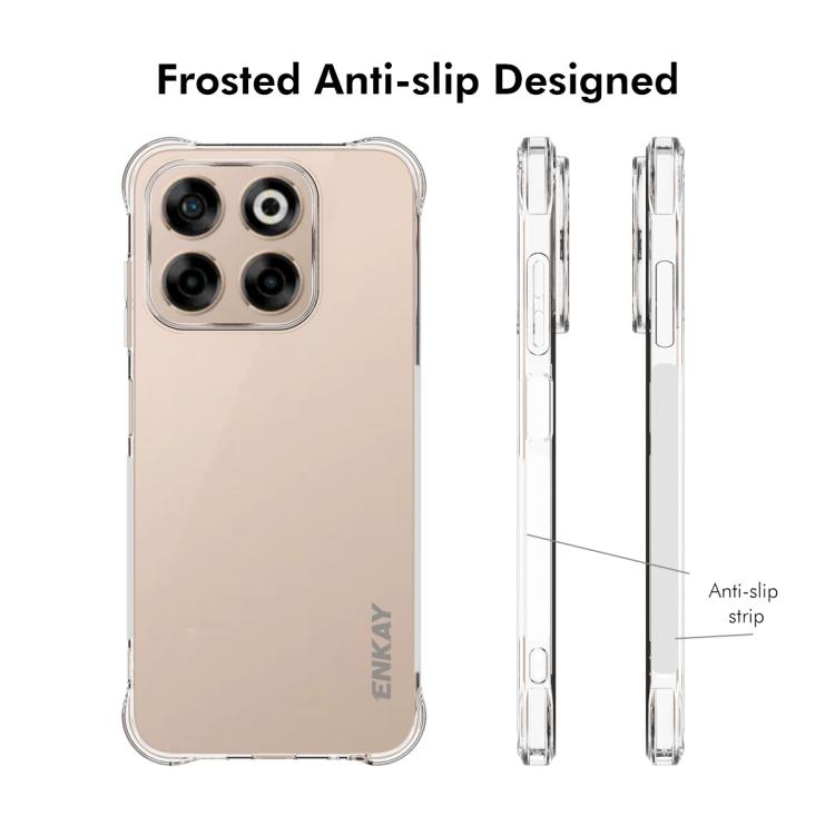 For ZTE Axon 70 4G Global ENKAY Hat-Prince Transparent TPU Shockproof Phone Case