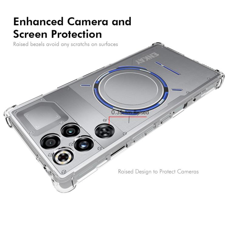 For ZTE Nubia RedMagic 11 Pro / 11 Pro+ ENKAY Hat-Prince Transparent TPU Shockproof Phone Case