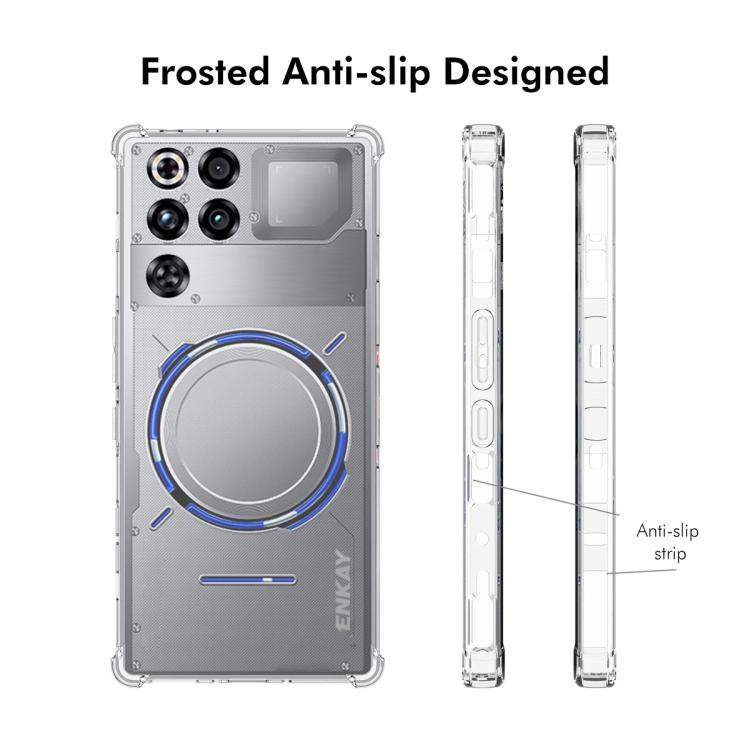 For ZTE Nubia RedMagic 11 Pro / 11 Pro+ ENKAY Hat-Prince Transparent TPU Shockproof Phone Case