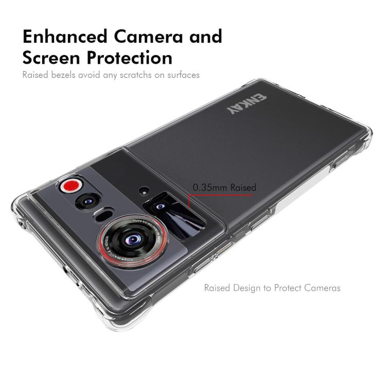 For ZTE Nubia Z80 Ultra ENKAY Hat-Prince Transparent TPU Shockproof Phone Case
