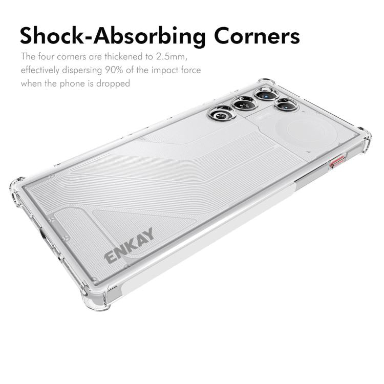 For ZTE Nubia RedMagic 11 Air 5G ENKAY Hat-Prince Transparent TPU Shockproof Phone Case