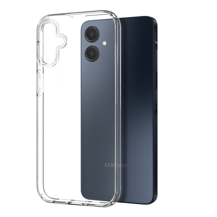 For Galaxy A06 4G NORTHJO Transparent TPU Phone Case with Tempered Glass Film - Transparent