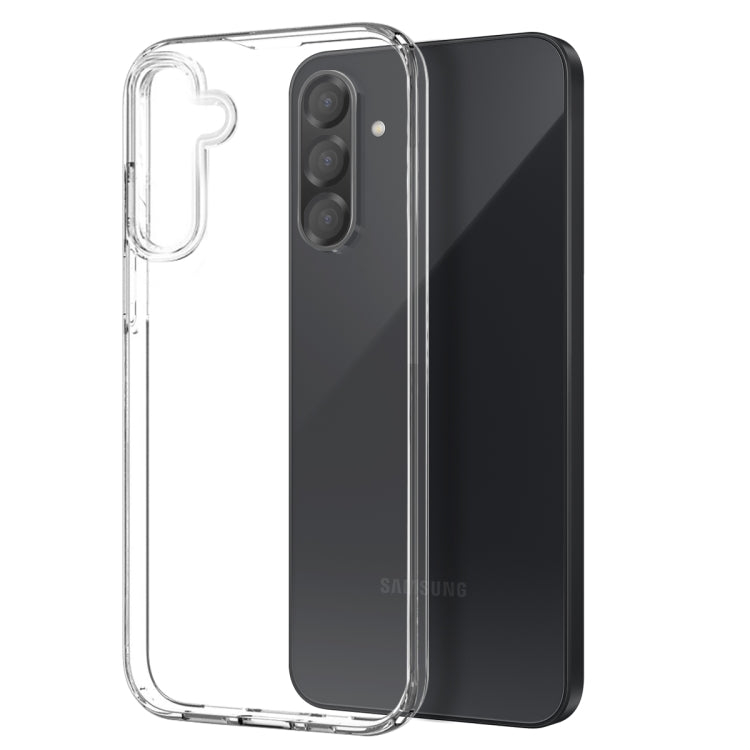 For Galaxy A36 5G NORTHJO Transparent TPU Phone Case with Tempered Glass Film - Transparent