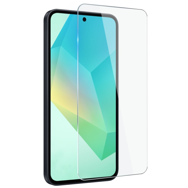 For Galaxy A36 5G NORTHJO Transparent TPU Phone Case with Tempered Glass Film - Transparent