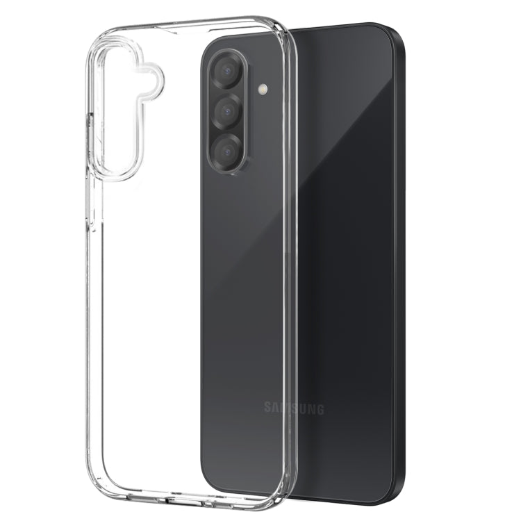 For Galaxy A26 5G NORTHJO Transparent TPU Phone Case with Tempered Glass Film - Transparent