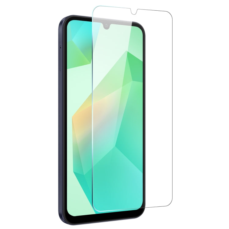 For Galaxy A26 5G NORTHJO Transparent TPU Phone Case with Tempered Glass Film - Transparent