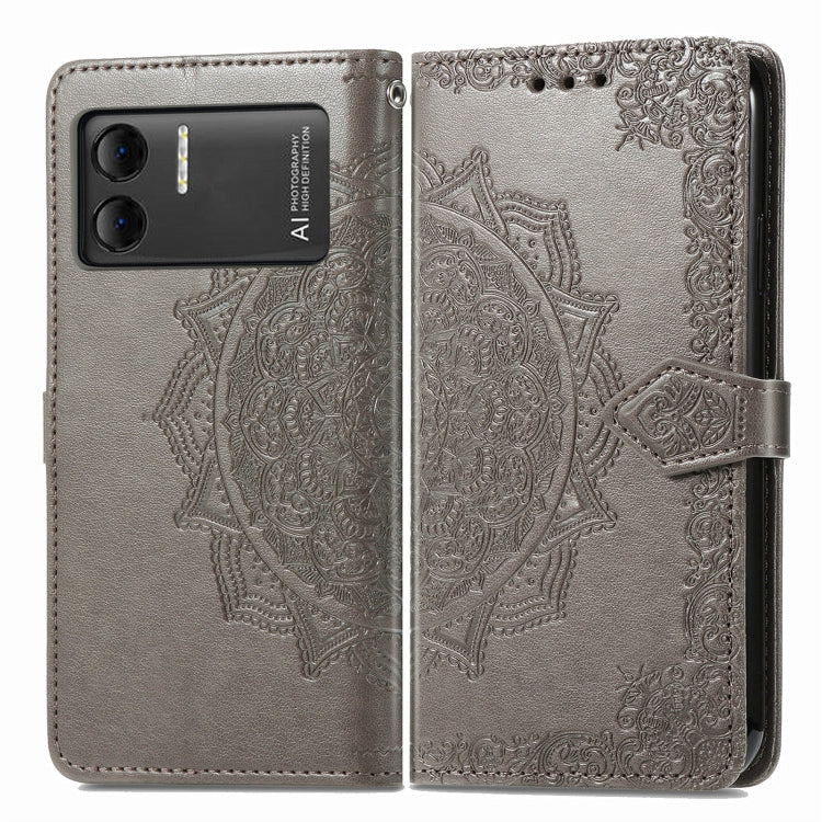 For DOOGEE X98 Pro / X98 Mandala Flower Embossed Leather Phone Case