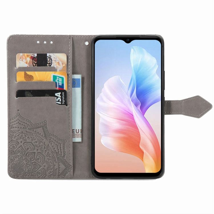 For DOOGEE X98 Pro / X98 Mandala Flower Embossed Leather Phone Case