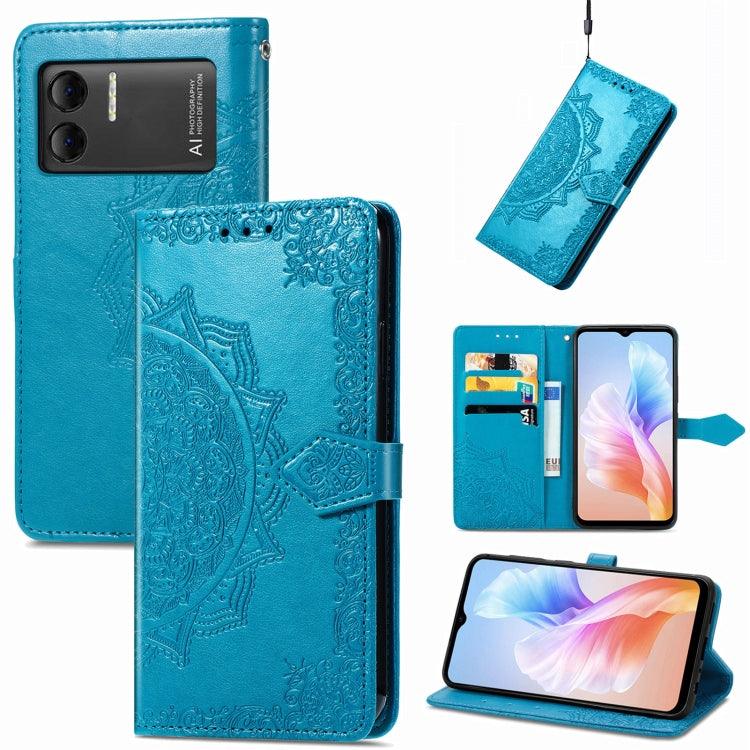 For DOOGEE X98 Pro / X98 Mandala Flower Embossed Leather Phone Case