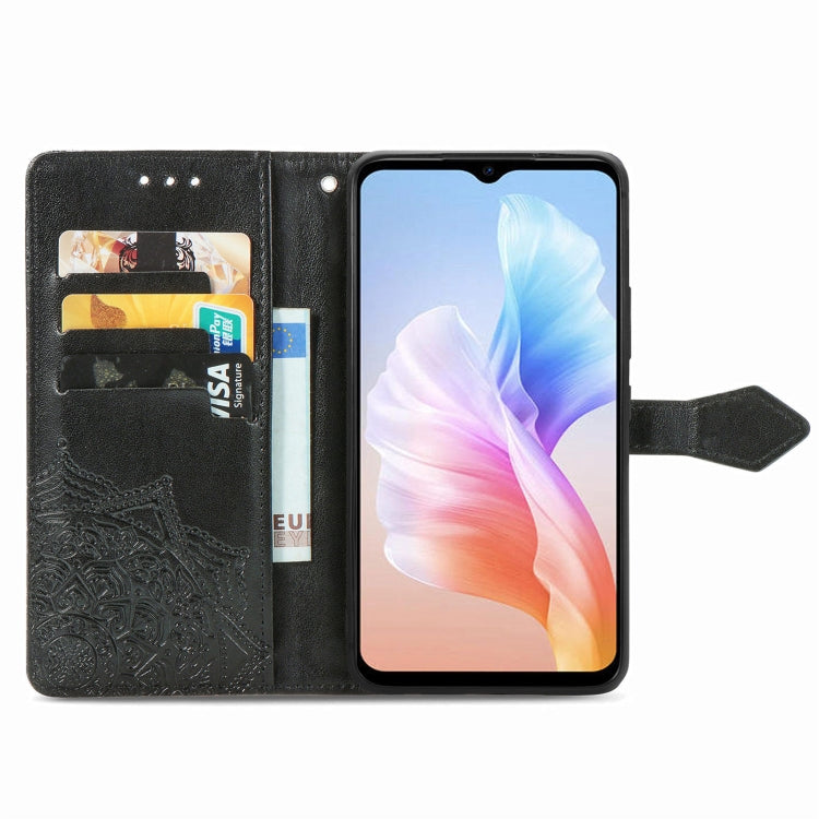 For DOOGEE X98 Pro / X98 Mandala Flower Embossed Leather Phone Case