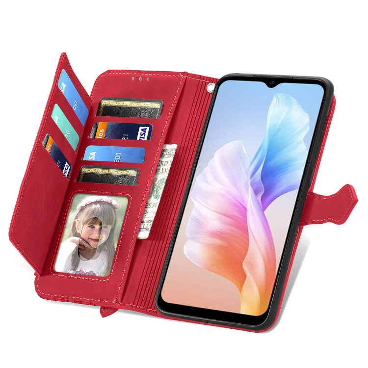 For DOOGEE X98 Pro / X98 Embossed Flower Zipper Leather Phone Case