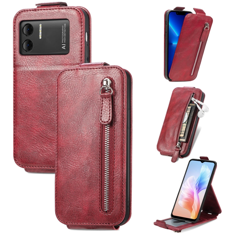 For DOOGEE X98 Pro / X98 Zipper Wallet Vertical Flip Leather Phone Case