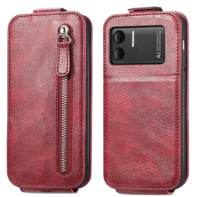 For DOOGEE X98 Pro / X98 Zipper Wallet Vertical Flip Leather Phone Case